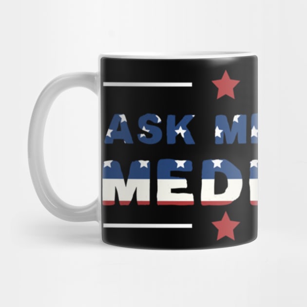 Ask Me About Medicare Health Insurance Sales Agent usa Flag by ANbesClothing